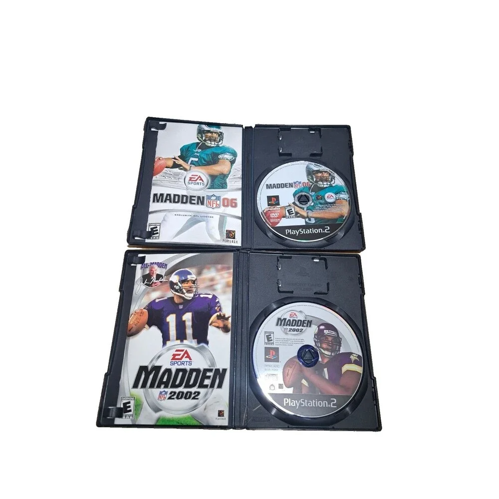 PS2 6 Madden 02, 03, 04, 05, 06, 07 Manuals Included